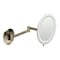 Alfi Brand Brushed Nickel Wall Mnt Rnd 9" 5x Magnifying Cosmetic Mirror W/ Light ABM9WLED-BN - alternate 1